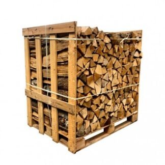 Demi palette de bois de chauffage – Mélange de bois durs – 0,9 m³ (≈ 1,5 stères) – 25 cm
